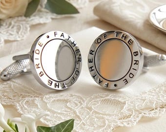 Brautvater Runde Manschettenknöpfe