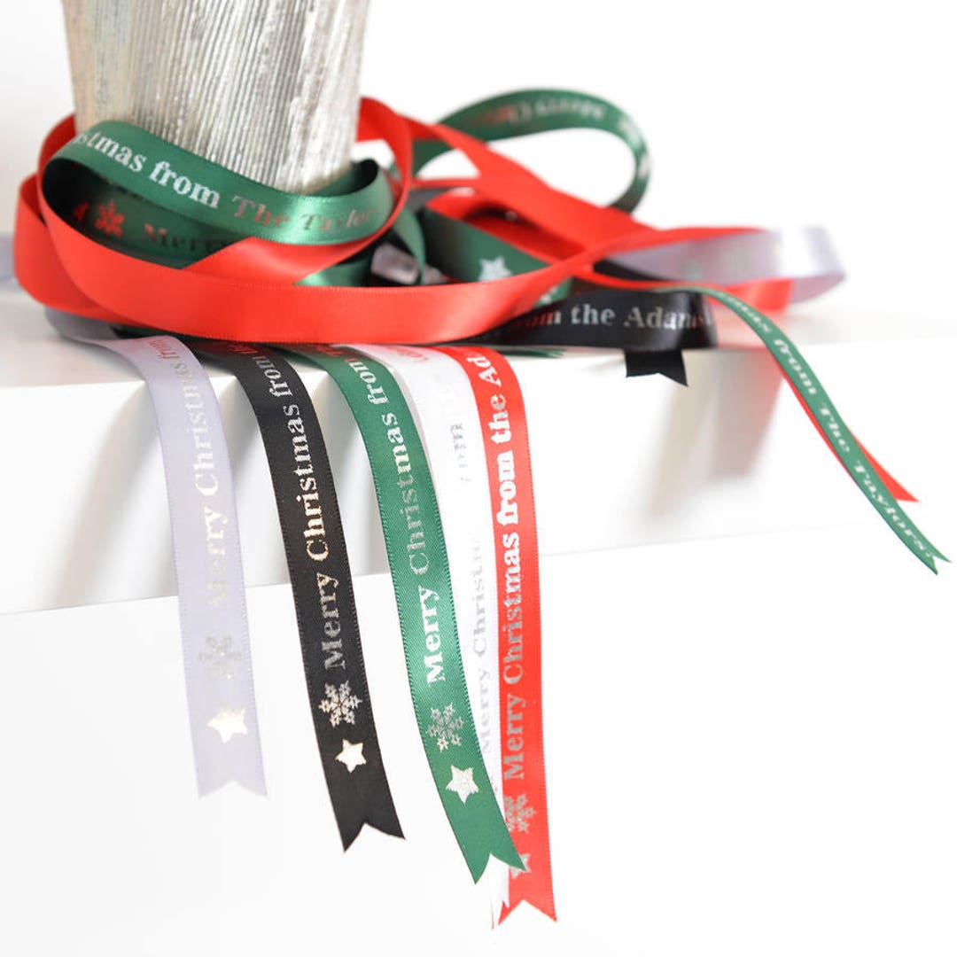 Personalised Christmas Ribbon - Etsy
