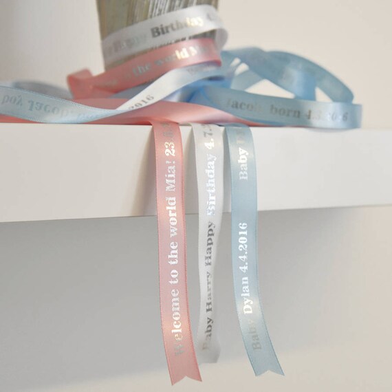 Personalised baby deals ribbon
