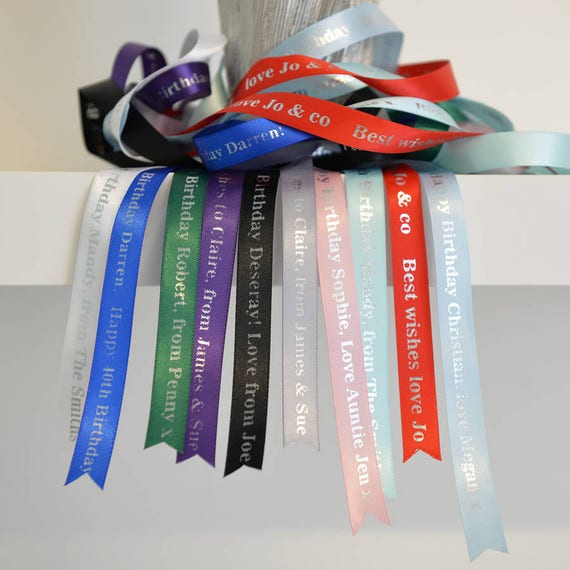 Personalised birthday ribbon deals
