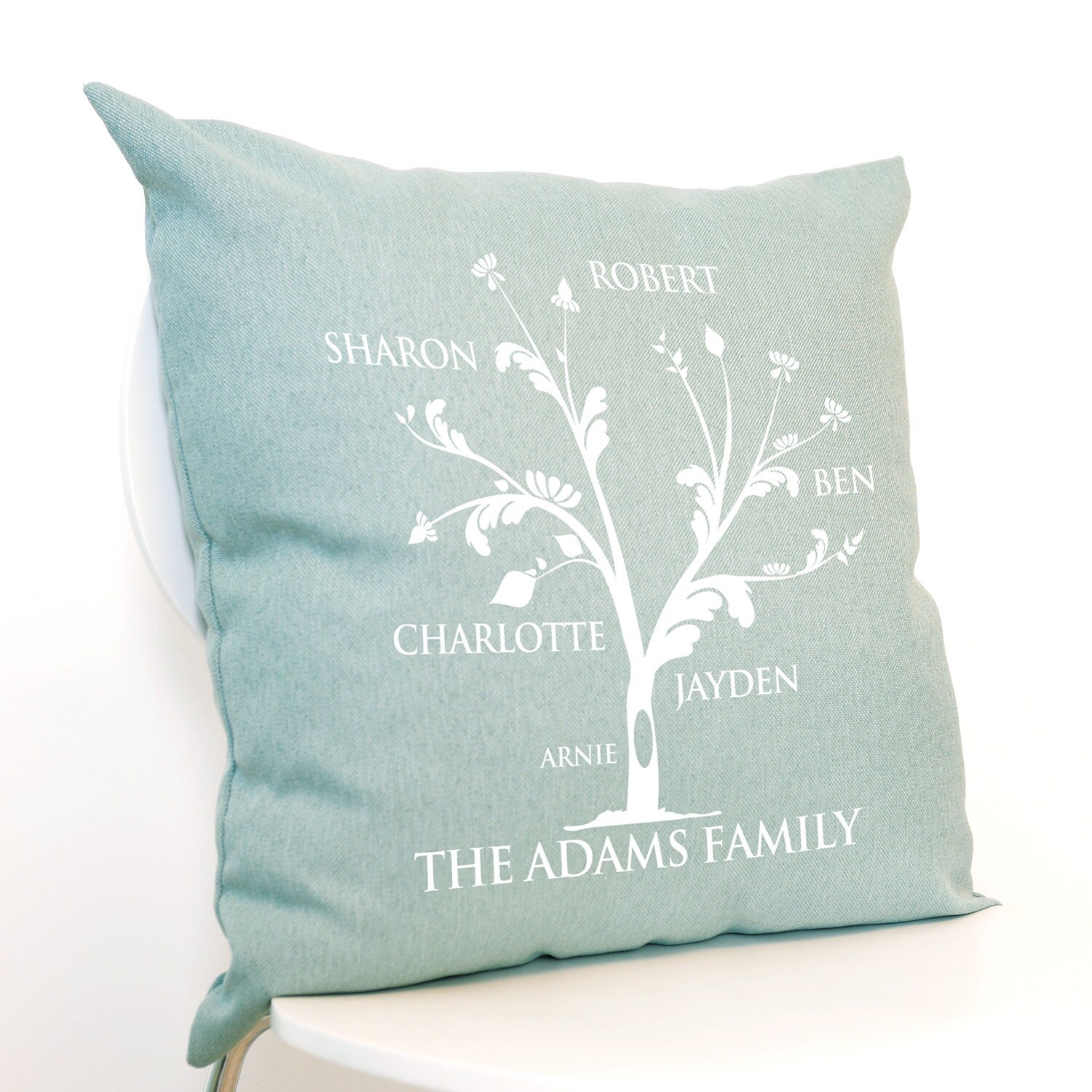 Personalised Family Tree Cushion - Etsy
