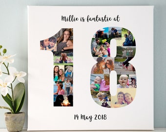 Personalised 18th Birthday Photo Collage