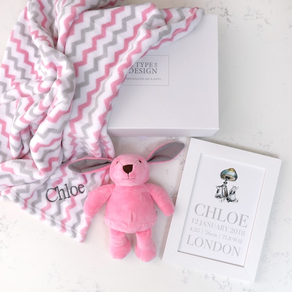 personalised pink bunny