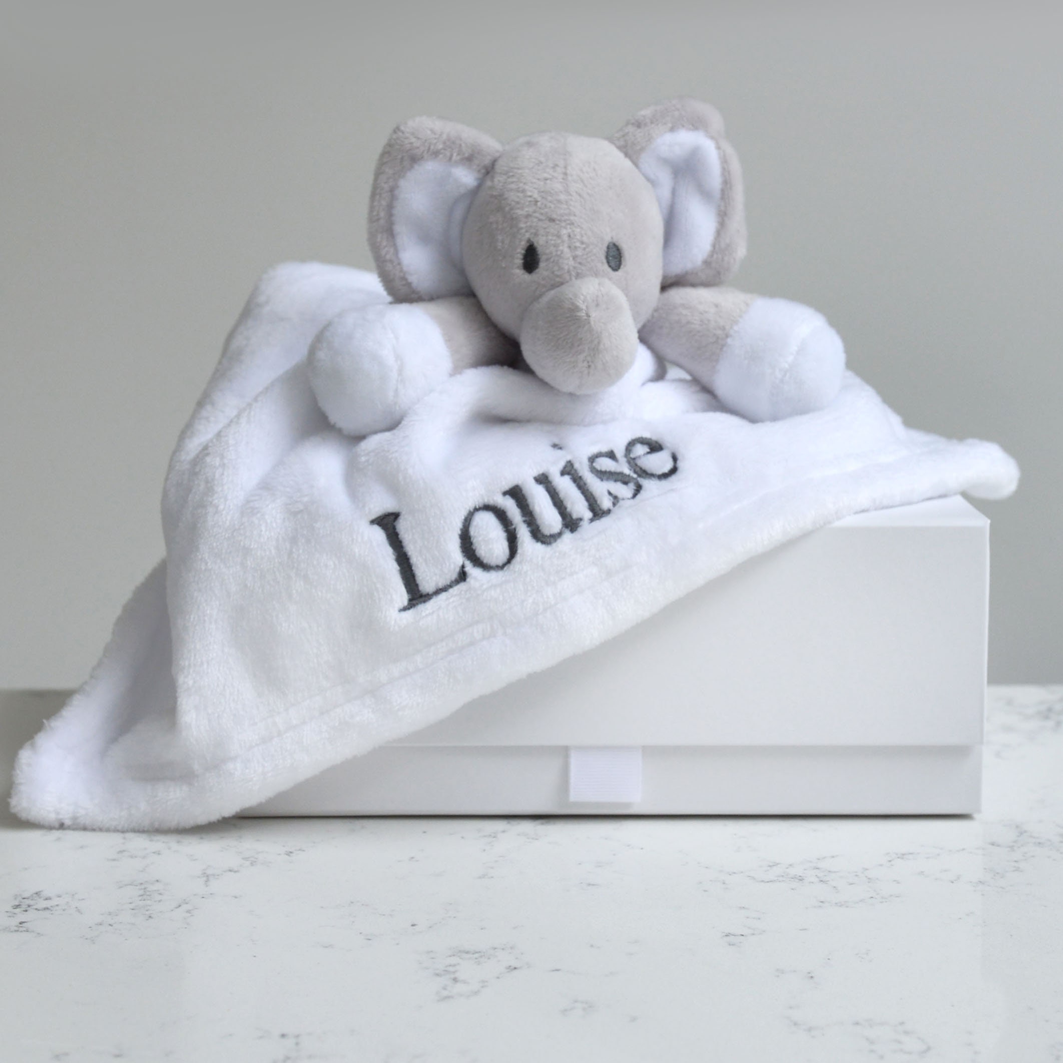 personalised elephant comforter