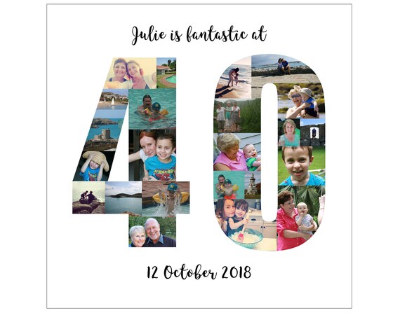 40th birthday picture collage deals