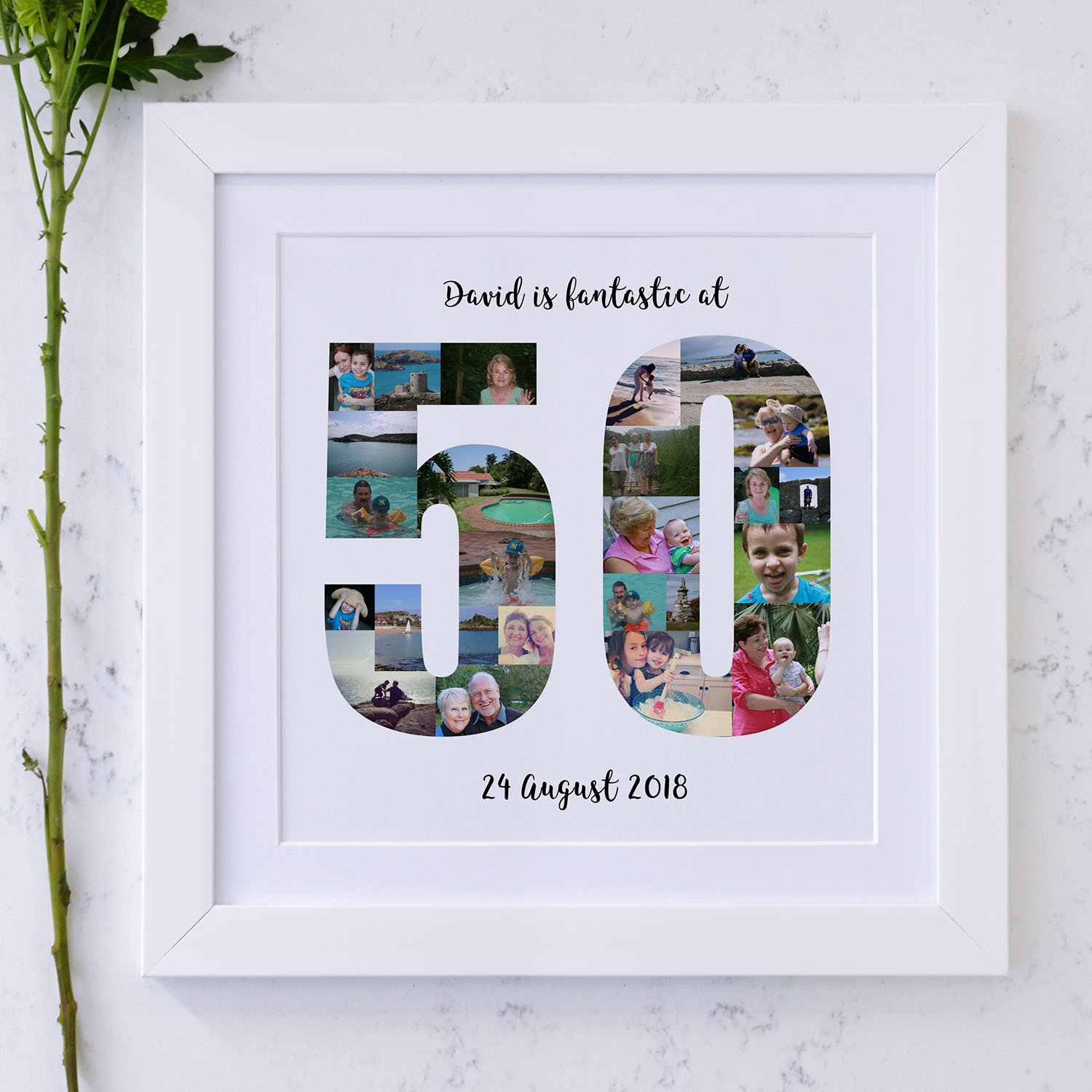 Personalisierte 50. Geburtstag Foto Collage Etsy.de