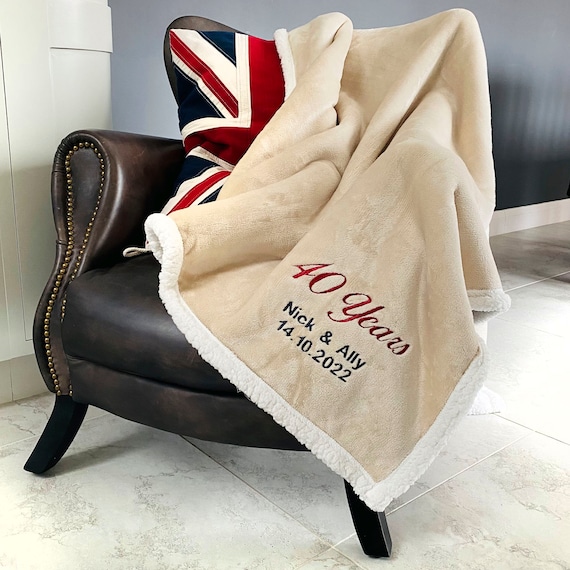 Etsy personalised blanket clearance