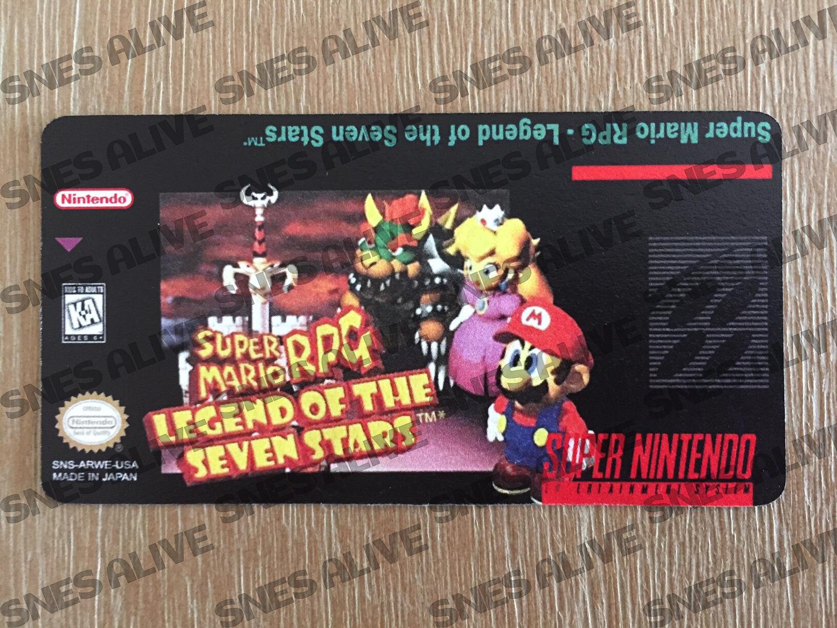 Super Nintendo Snes Cartridge Replacement Game Label Sticker Etsy