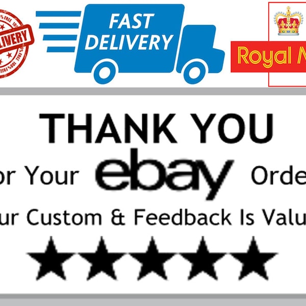 eBay Thank you Stickers eBay Feedback Stickers eBay Thank You Labels  eBay Feedback Labels
