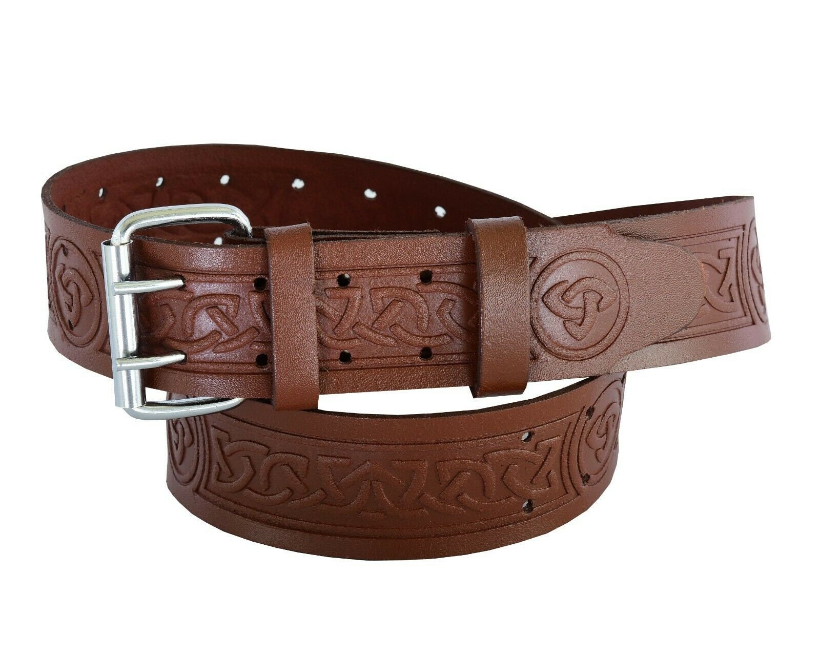 BROWN Leather Utility Belt Kilt Belt 