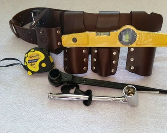 Scaffolding Leather Tools belt Black Full Tool Set Ratchet 17 21 mm