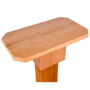 Soporte para biblioteca Cedar Little, montaje en poste deslizante de 4 x 4, herrajes incluidos