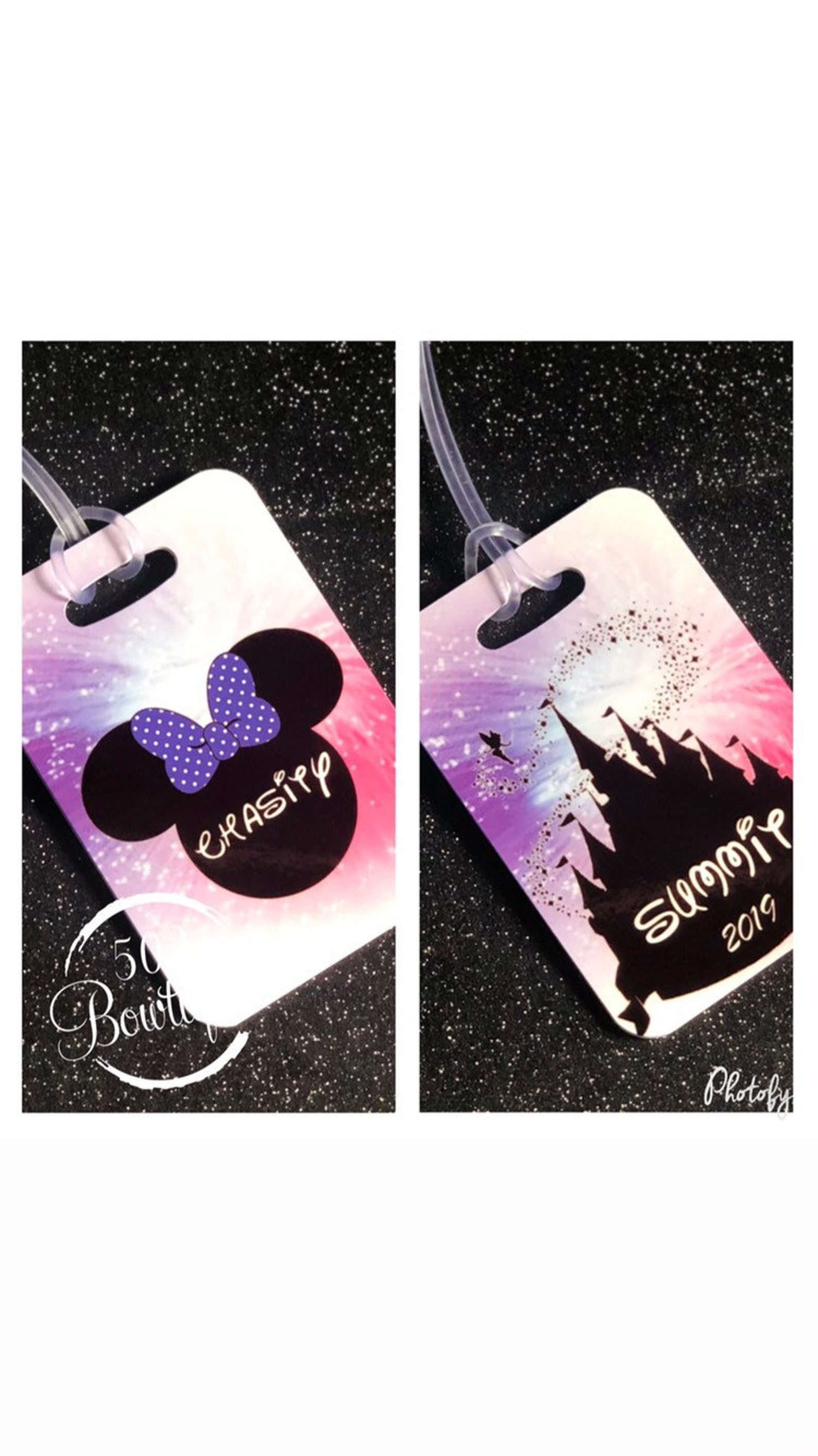 Custom Disney Luggage Tag Etsy