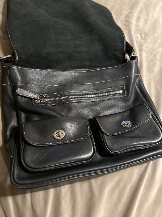 Vintage Coach Saddle Flap Messenger Bag Gem