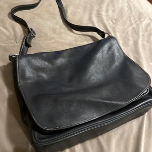 OLD COACH leather flap messager bag Vintage Coach Saddle Flap 