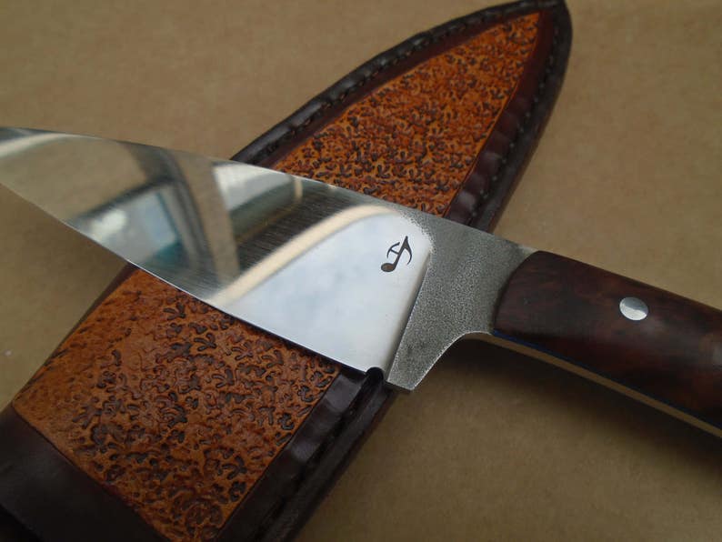 Every Day Carry Knife Australian Burl Wood and Stainless Etsy