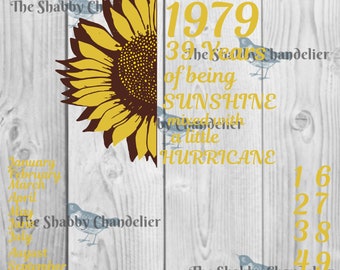 Download Sunflower stencil | Etsy