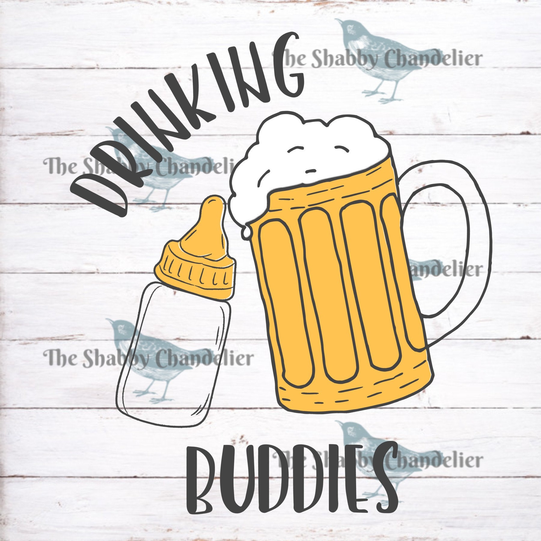 Daddy's Drinking Buddy Beer Graphic by SVGitems · Creative Fabrica