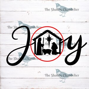 Joy with Manger