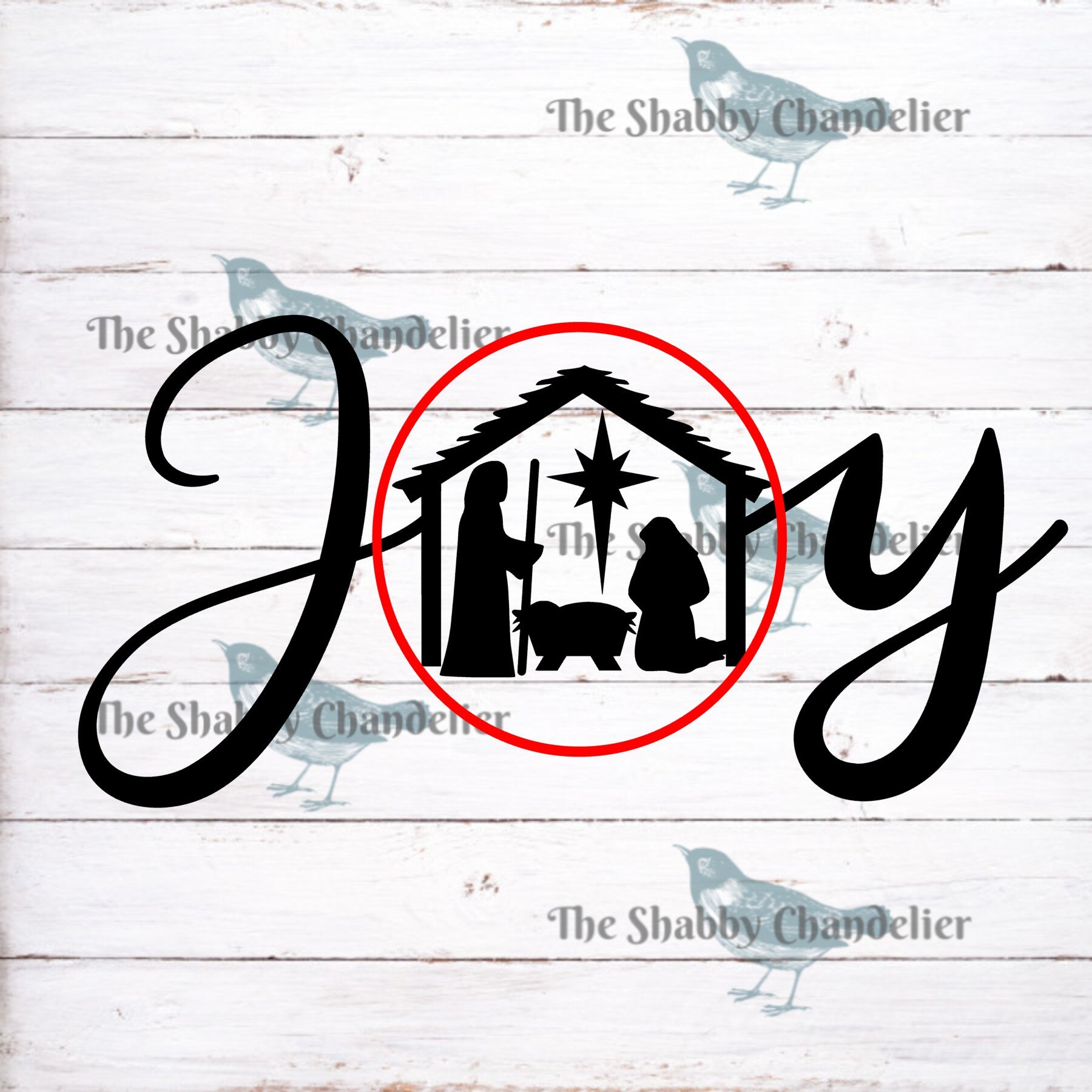 Joy With Manger - Etsy