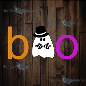 Boo Ghost con papillon e cappello. Cappello rimovibile