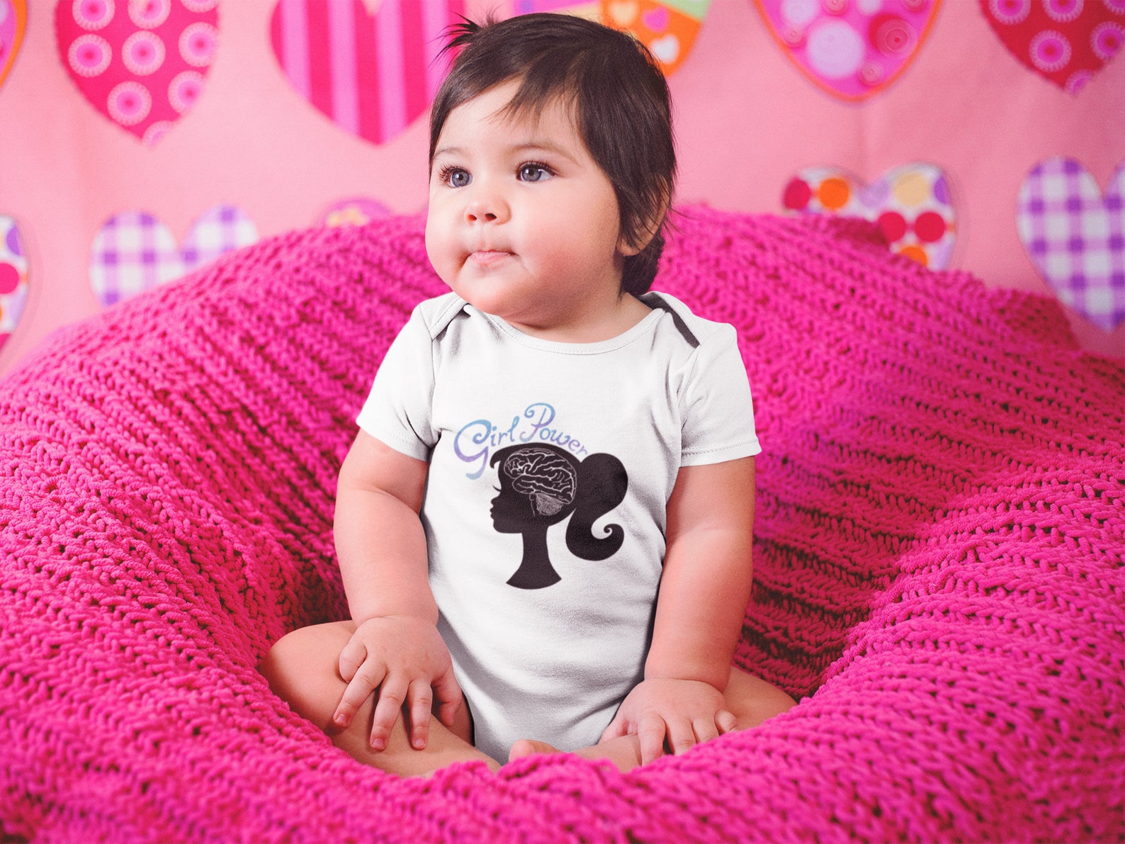 Girl Power Infant Rip Snap Tee Girl Power Romper Girl Etsy