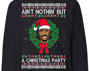 2pac xmas sweater