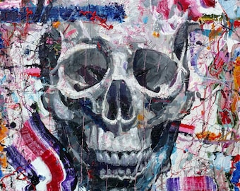 Celebración PINTURA ORIGINAL DE CALAVERAS