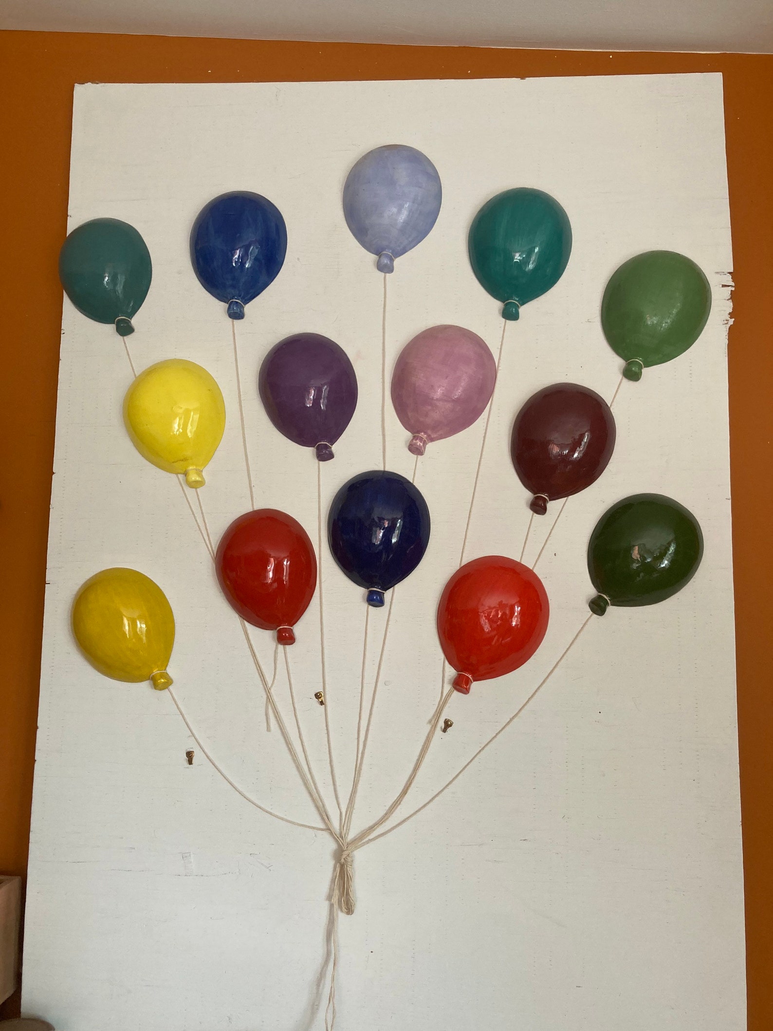 Decoration Wall Decor Ceramic Balloon Hand Made Etsy