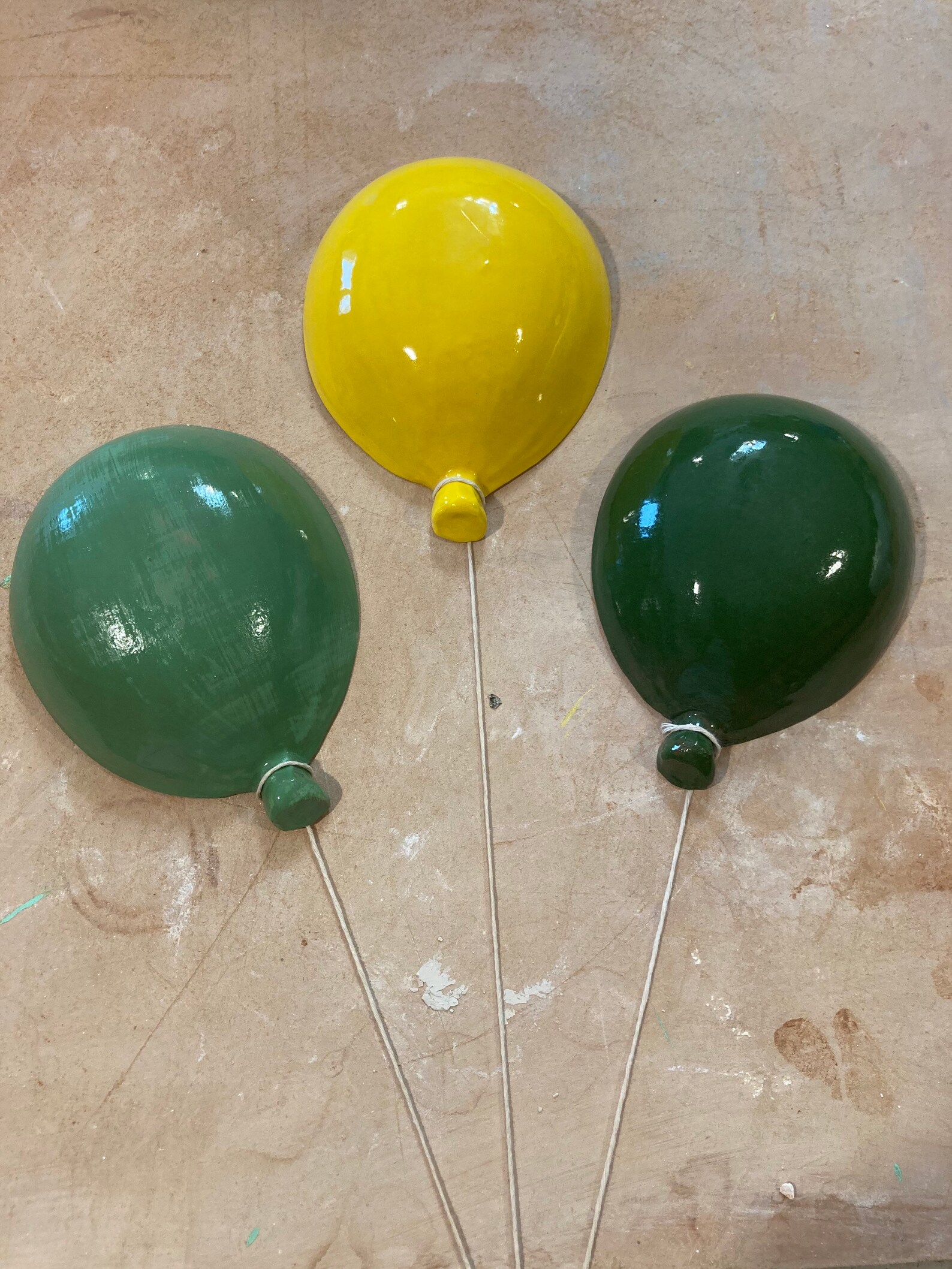 Decoration Wall Decor Ceramic Balloon Hand Made Etsy