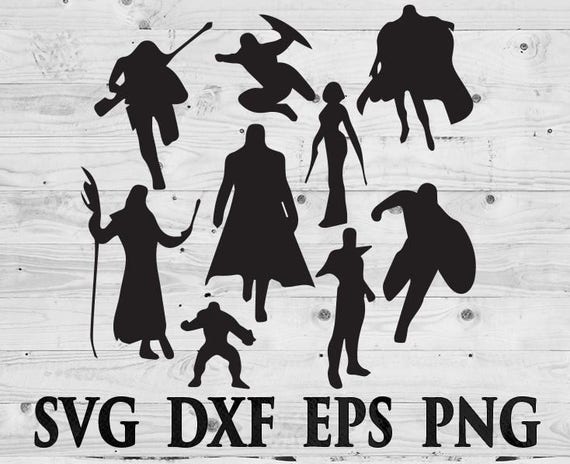 Download Avengers SVG Files Silhouettes DXF Files Cutting files ...