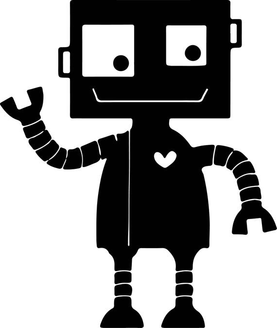 Download Robot Svg Files Silhouettes Dxf Files Cutting files Cricut ...