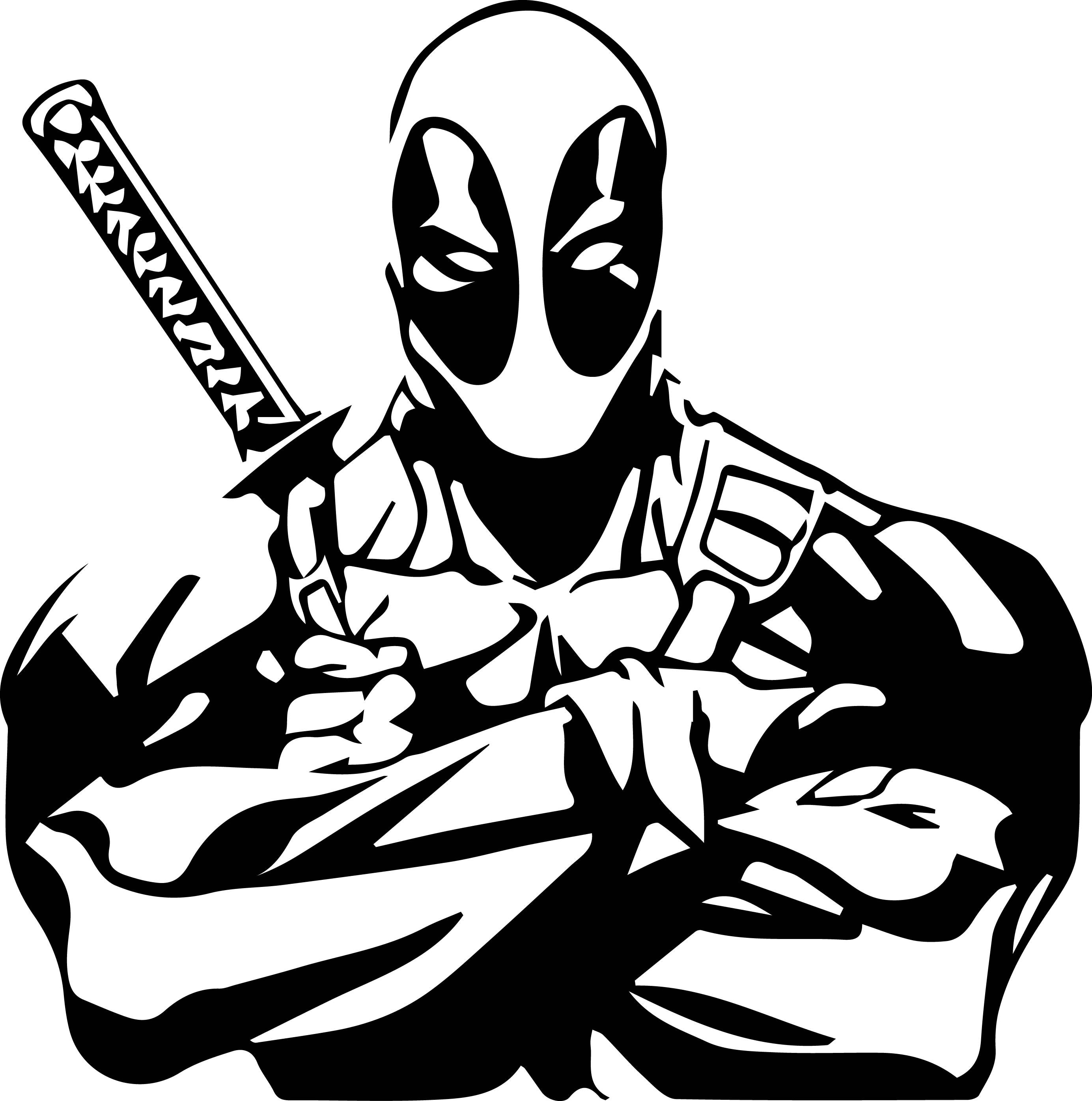 Download Deadpool Svg Files Silhouettes Dxf Files Cutting files ...