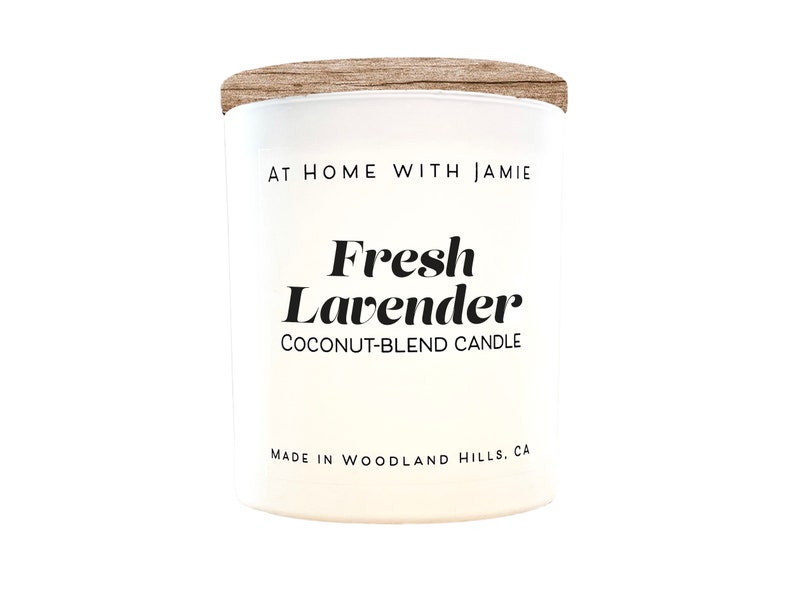 Housewarming Gift Coconut Wax Candle Luxury Candle Spring Candle Floral Scented Candle Fresh Lavender Candle Gift for Mom