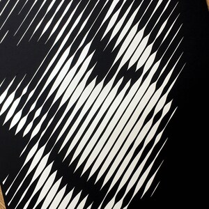 David Bowie Portrait - Thin White Duke - Papercut