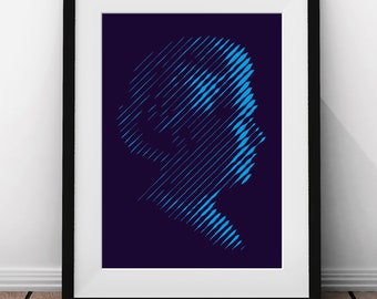 Queen Elizabeth II Portrait – Hand-cut Paper – Wall Art – Queen Elizabeth Picture