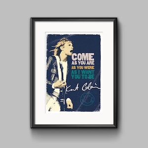 Kurt Cobain, Nirvana, Art Print, Poster, Artwork, Graphics, Graphic Art, Design, Pop Art, Giclée, A2, A3, A4, A5, Greetings Card