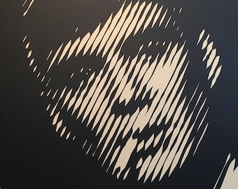 Peaky Blinders Tommy Shelby Retrato - Papercut