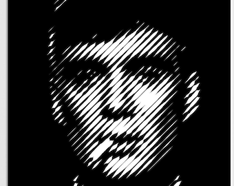 Retrato de Tommy Shelby de Peaky Blinders, Papercut, A2