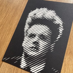 Eraserhead Portrait – Hand-cut Paper – Wall Art – Eraserhead Picture