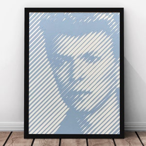 David Bowie Serious Moonlight Paper-cut Portrait