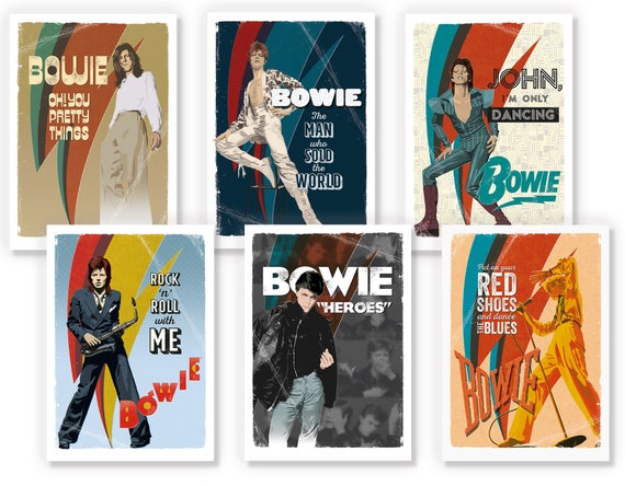 David Bowie Greetings Card, Postcard, Print, Poster, Artwork