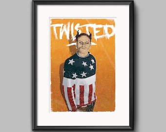 Keith Flint Art Print, Poster, Artwork, Graphics, Graphic Art, Design, Prodigy, Firestarter, Giclée, A2, A3, A4, Gone But Not Forgotten