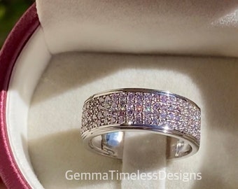 Natural Untreated Pink Diamond Band Ring