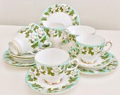 Vintage teaset for 4, Gladstone early 1960s - perfect wedding or house warming gift