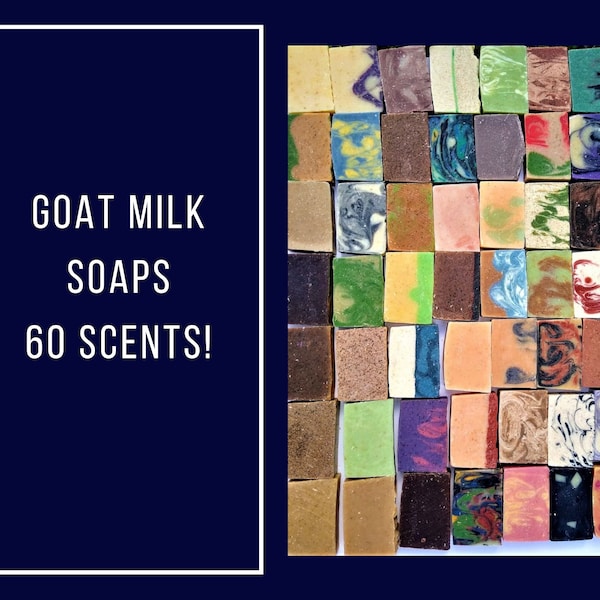 Goat Milk Soap - Pick from 60 scents - Handmade Soap - Organic Soap - Natural Soap - Oatmeal - Artisan Soap - Self Care