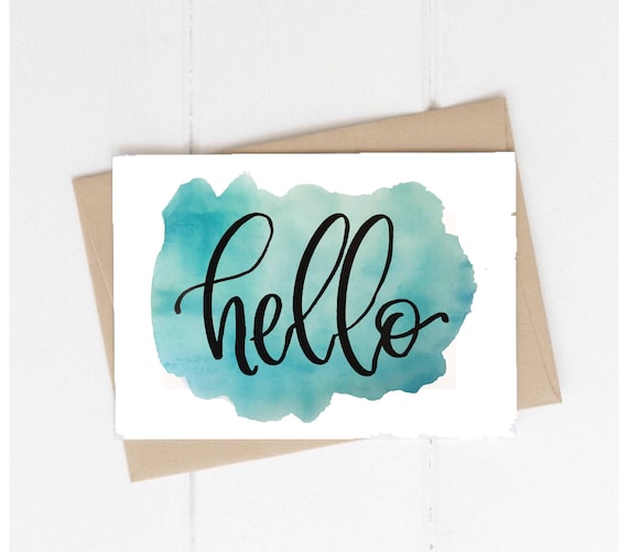Blue Watercolor Cards