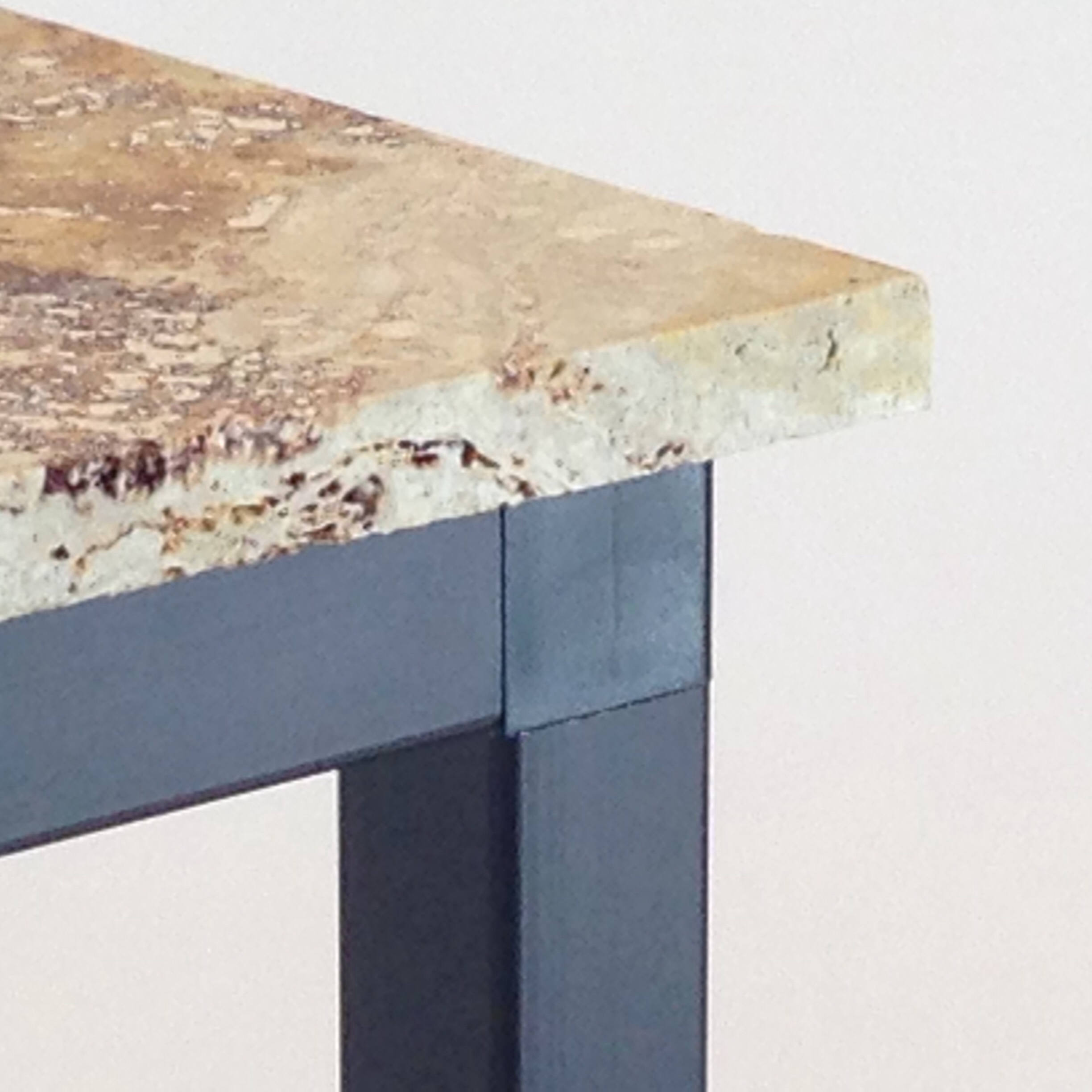 Travertine Stone Coffee Table End Table Rustic Decor Table Etsy