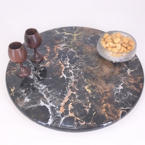 Lazy Susans - Space Nebula Patterns, Decorative epoxy turntable for dining table, charcuterie board centerpiece, Wedding / housewarming gift