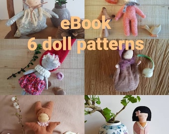 PureHomeCraft eBook with six doll patterns. Inspired by Waldorf and Folklore.